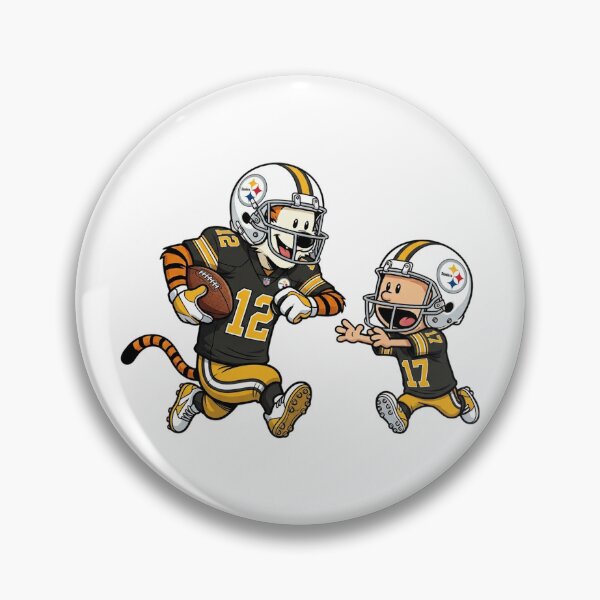 Item preview, Calvin And Hobbes Playing Football Fan Pittsburgh  Team designed and sold by DamianRoy88.