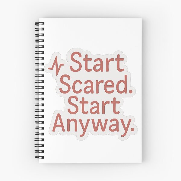 Item preview, Start Scared, Start Anyway designed and sold by Velvet-motive.