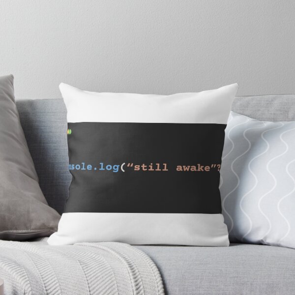 Item preview, console.log("still awake"?) designed and sold by ChaiAndInkCo.