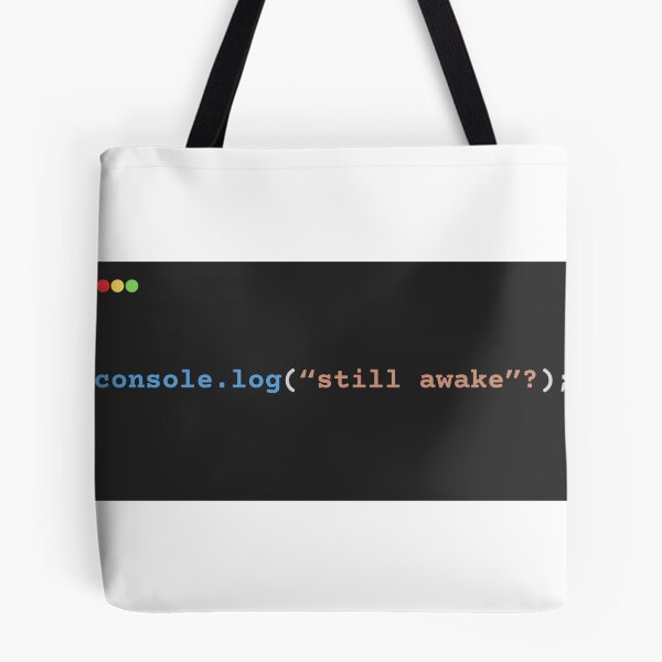 Item preview, console.log("still awake"?) designed and sold by ChaiAndInkCo.