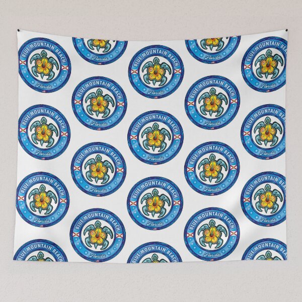 Item preview, Blue Mountain Beach Florida Sea Turtle Hibiscus designed and sold by gr-arts.