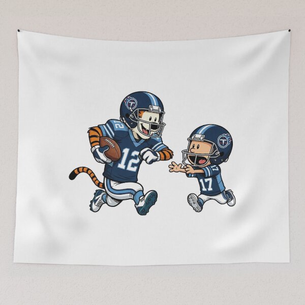 Item preview, Calvin And Hobbes Playing Football Fan Tennessee Team designed and sold by DamianRoy88.
