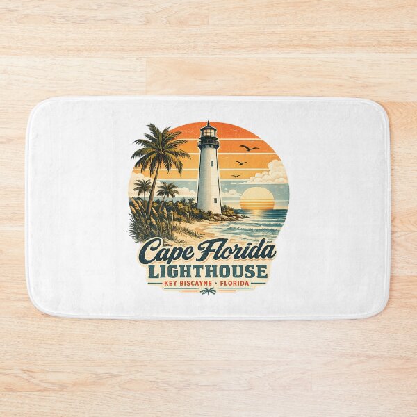 Item preview, Cape Florida Lighthouse Key Biscayne Florida Retro Travel Shirt designed and sold by gr-arts.