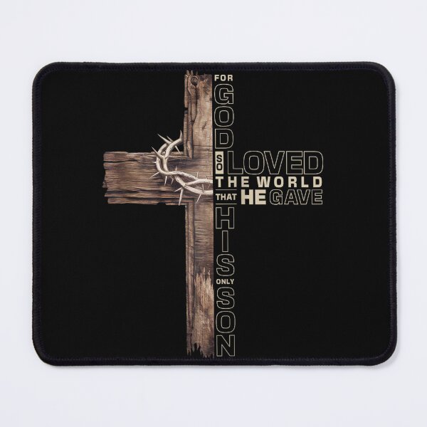Item preview, John 3:16 Jesus Cross Christian Bible Verse Faith Inspired designed and sold by KatieThomShop.