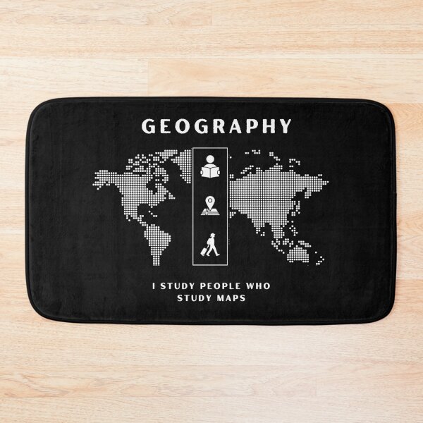 Item preview, Human Geography- I Study People Who Study Maps-White designed and sold by CKM-style.