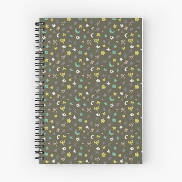 Item preview, Flowers, Elements of Nature and Children's Stars in Olive Green designed and sold by Pattique.