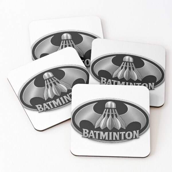 Artikelvorschau, „Batminton – Superhelden-Federball-Emblem“ entworfen und verkauft von simplehcity.