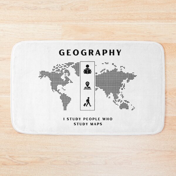 Item preview, Geography- I Study People Who Study Maps-Black designed and sold by CKM-style.