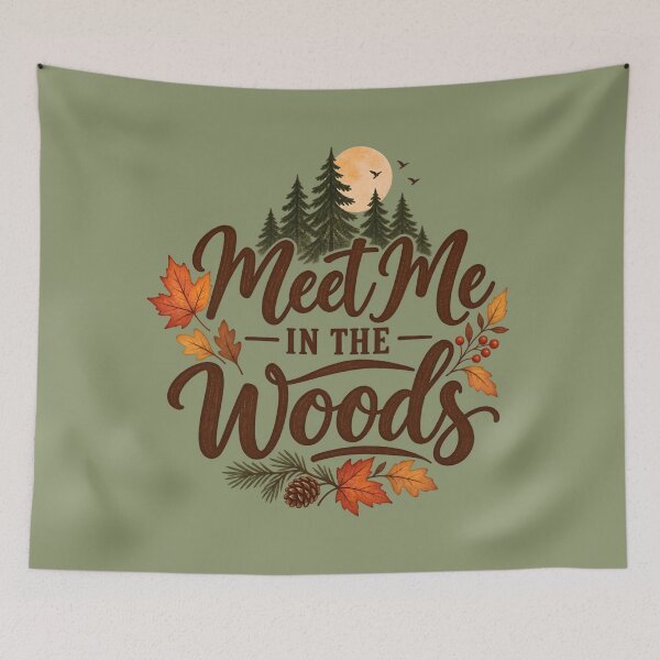 Item preview, Meet Me in the Woods – Cozy Autumn Forest designed and sold by blankTeeShirt.
