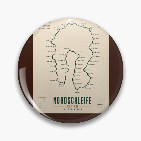 Item preview, The Green Hell: Nordschleife Circuit Map - A Minimalist illustration Map of the legendary German racetrack's Nordschleife layout - Gift for Motorsports Lover designed and sold by MoonSkyArt.