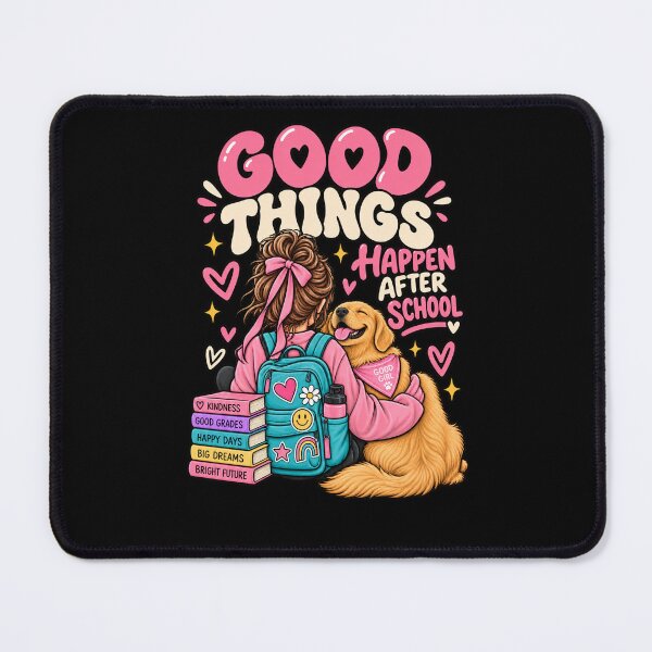 Item preview, Good Things Happen After School Golden Retriever Girl designed and sold by Ridaelb.