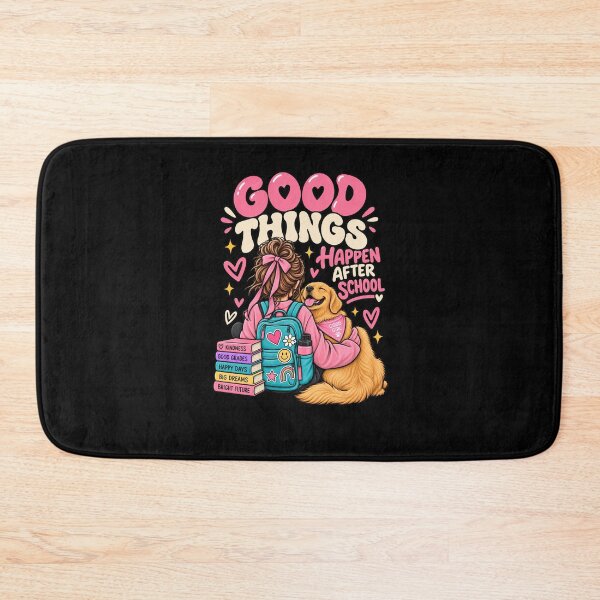 Item preview, Good Things Happen After School Golden Retriever Girl designed and sold by Ridaelb.