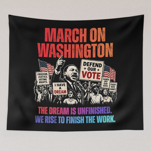 Item preview, March On Washington The Dream Is Unfinished Defend Our Vote Vintage designed and sold by TorpStore.