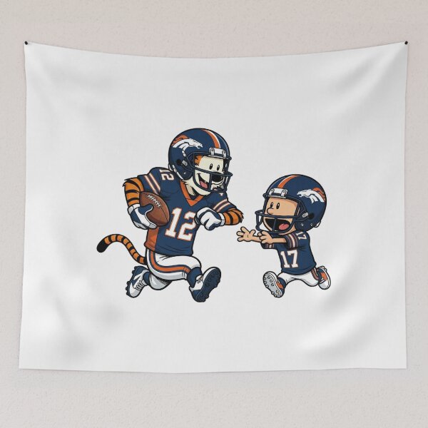 Item preview, Calvin And Hobbes Playing Football Fan Denver Team designed and sold by DamianRoy88.