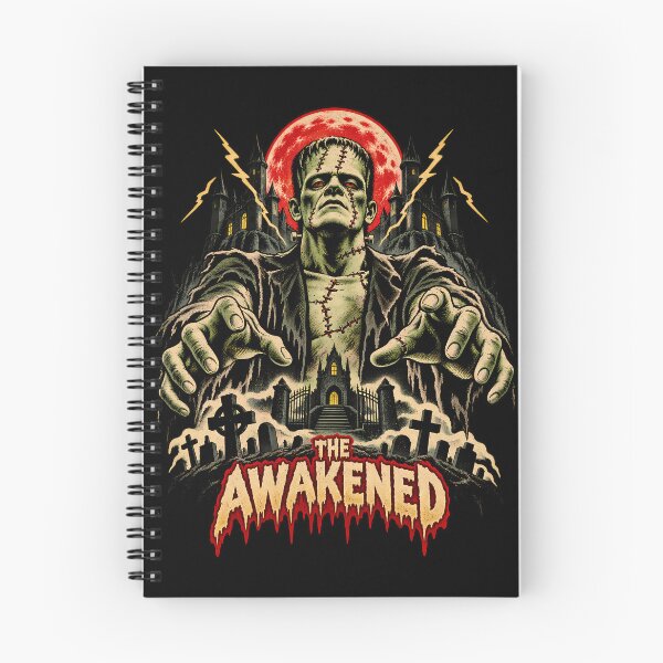Item preview, The Awakened Gothic Horror Figure in Ominous Graveyard Illustrative Art designed and sold by potseed21.