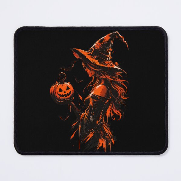 Item preview, Bewitching Halloween Witch & Pumpkin designed and sold by JOHN44ART.