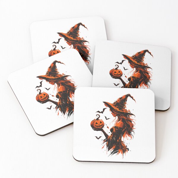 Item preview, Bewitching Halloween Witch & Pumpkin designed and sold by JOHN44ART.