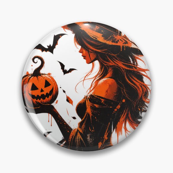 Item preview, Bewitching Halloween Witch & Pumpkin designed and sold by JOHN44ART.