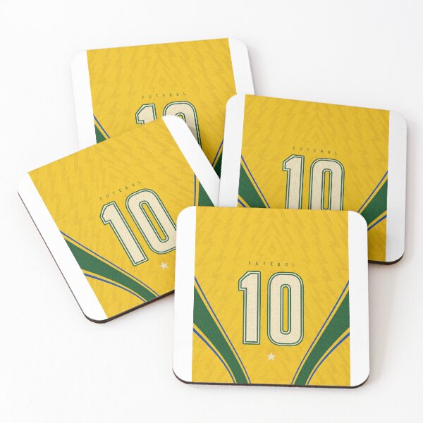 Item preview, Retro Futebol Number 10 – Golden Green Football Design designed and sold by Final Whistle Art.