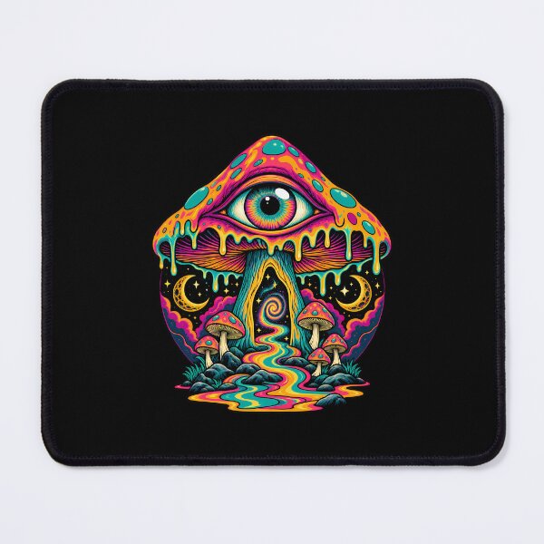 Item preview, Mystical Psychedelic Mushroom with Surreal Eye and Celestial Moons designed and sold by potseed21.