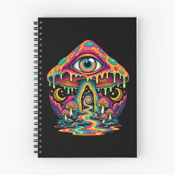 Item preview, Mystical Psychedelic Mushroom with Surreal Eye and Celestial Moons designed and sold by potseed21.