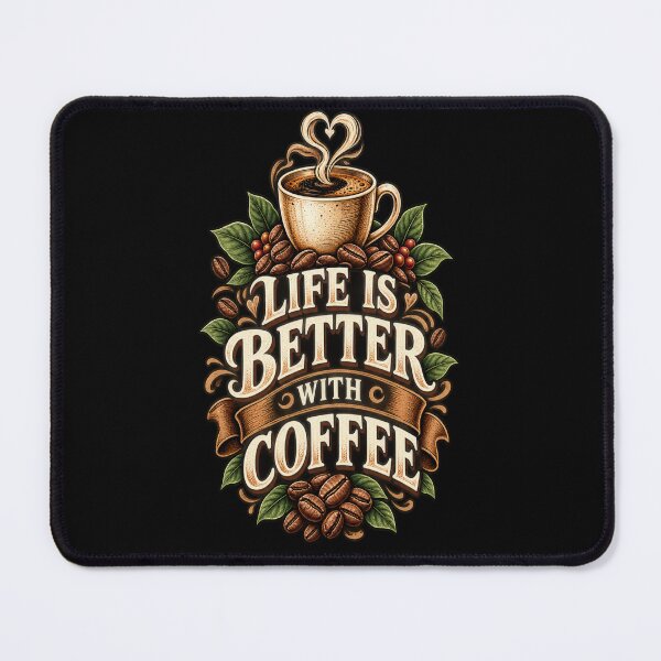 Item preview, Life Is Better With Coffee Vintage Coffee Lover Design designed and sold by NovaNest  Studio.