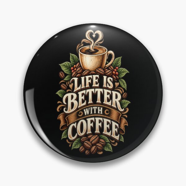 Item preview, Life Is Better With Coffee Vintage Coffee Lover Design designed and sold by NovaNest  Studio.