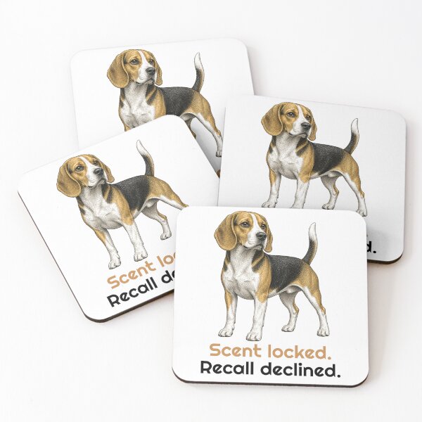 Item preview, Funny Scent Locked Recall Declined Beagle Quote designed and sold by bluesquidink.