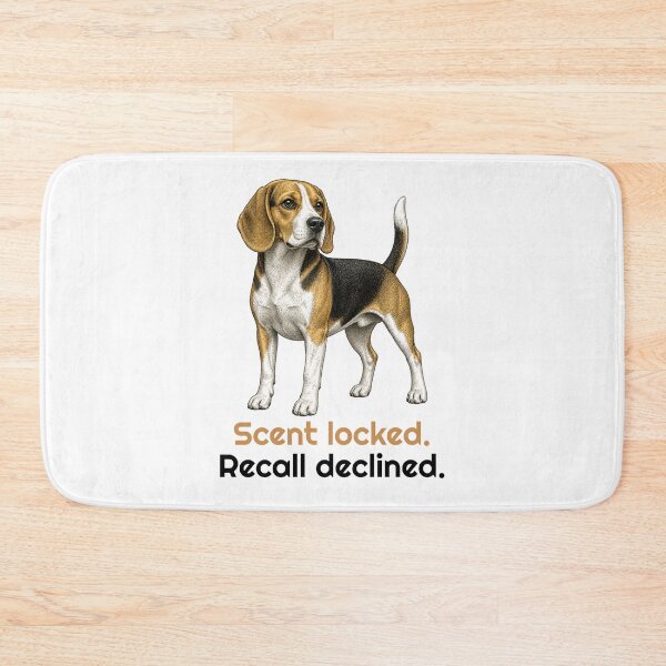 Item preview, Funny Scent Locked Recall Declined Beagle Quote designed and sold by bluesquidink.