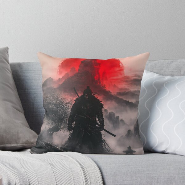Item preview, Epic Ronin Samurai Red Sun and Misty Mountain Art designed and sold by GrinGalore.