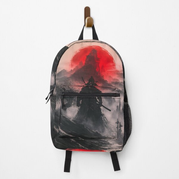 Item preview, Epic Ronin Samurai Red Sun and Misty Mountain Art designed and sold by GrinGalore.