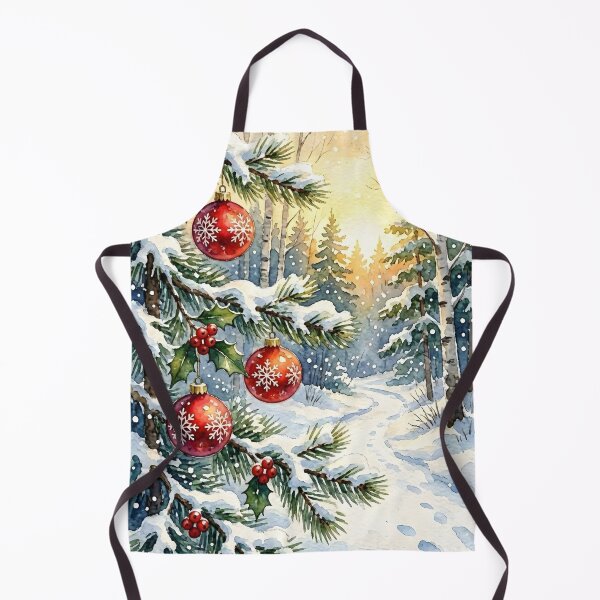 Item preview, Snowy Christmas Forest Watercolor designed and sold by Connys Colorful World.