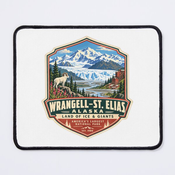 Item preview, Wrangell–St. Elias Alaska Land Of Ice & Giants America's Largest National Park Est. 1980 Travel Souvenir Outdoor Adventure designed and sold by Star3NowForMe.