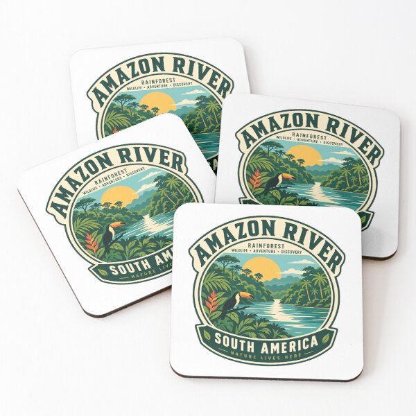 Item preview, Amazon River Rainforest Wildlife Adventure Discovery South America Nature Lives Here Explorer Travel designed and sold by Simsimah26Parks.