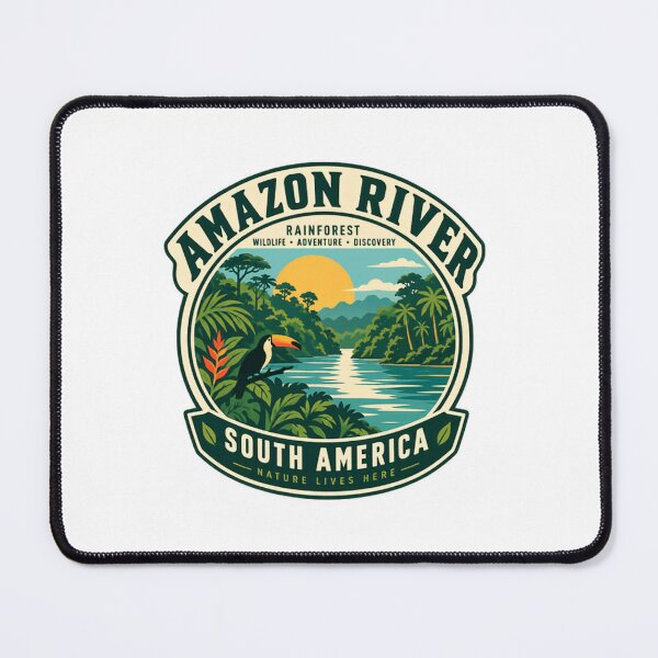 Item preview, Amazon River Rainforest Wildlife Adventure Discovery South America Nature Lives Here Explorer Travel designed and sold by Simsimah26Parks.