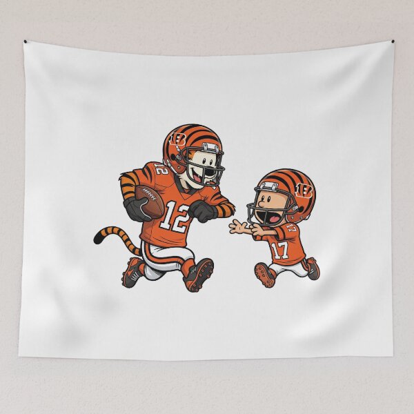 Item preview, Calvin And Hobbes Playing Football Fan Cincinnati Team designed and sold by DamianRoy88.