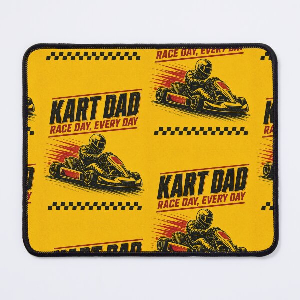 Item preview, Kart Dad - Bold retro illustration for a karting-culture - Gift for Motorsports Lovers designed and sold by MoonSkyArt.