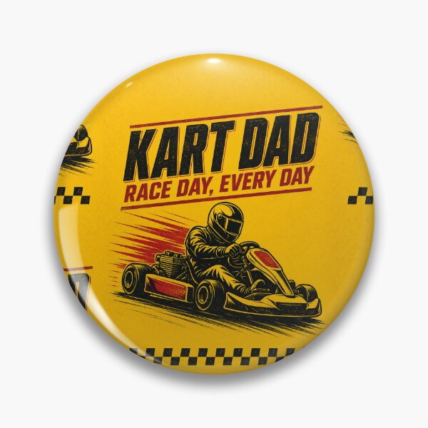 Item preview, Kart Dad - Bold retro illustration for a karting-culture - Gift for Motorsports Lovers designed and sold by MoonSkyArt.