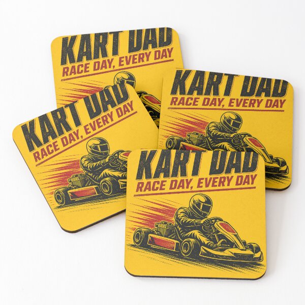Item preview, Kart Dad - Bold retro illustration for a karting-culture - Gift for Motorsports Lovers designed and sold by MoonSkyArt.