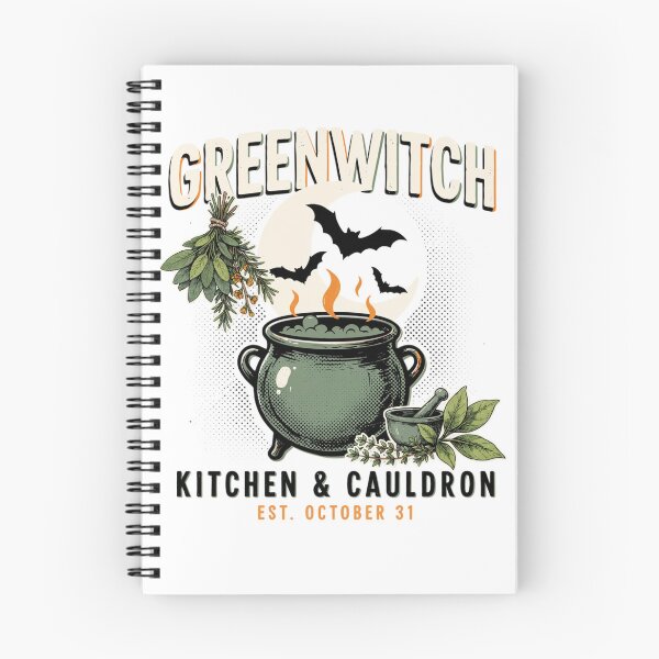Item preview, Greenwitch Kitchen Witch Cauldron Halloween Design Graphic Tee v3 designed and sold by DarylWelsh2024.