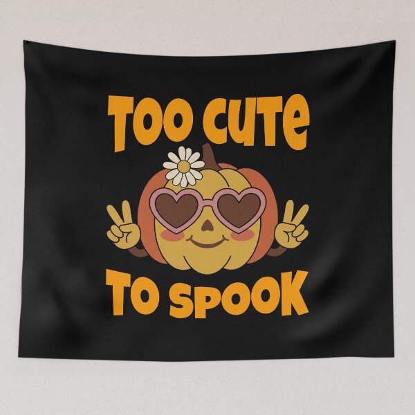 Item preview, Cute Pumpkin Girl Halloween Shirt – Too Cute to Spook, Heart Sunglasses, Flower Pumpkin, Kawaii Fall Halloween Gift designed and sold by Zenith-Co.