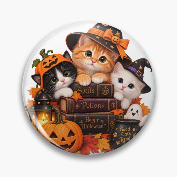 Item preview, Halloween Cats Reading Books – Cute Witchy Kittens Book Lover designed and sold by meme2525.
