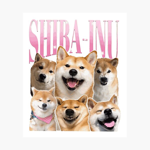 Item preview, Happy Shiba Inu Dog Collage Cute  designed and sold by iccouturier.