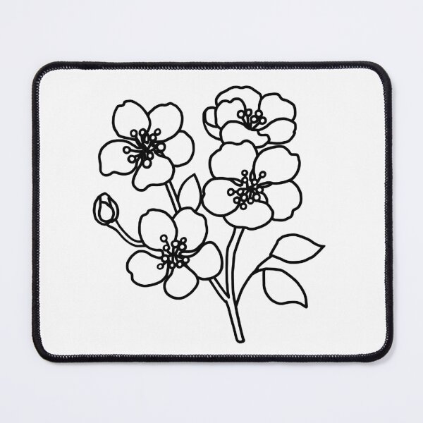 Item preview, Minimalist Cherry Blossom Inspired Floral Line Art designed and sold by IwonaKpn.