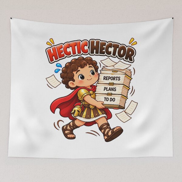 Item preview, Hector Hectic Hector Greek Mythology Pun designed and sold by Enoch-creator.