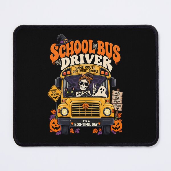 Item preview, School Bus Driver Same Route Different Ghouls .. Halloween Bus Driver designed and sold by Ridaelb.