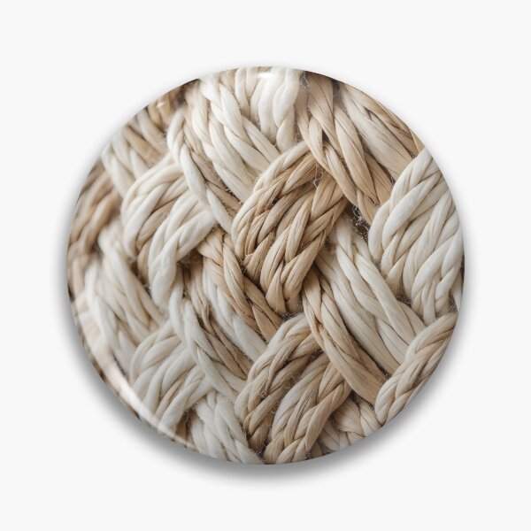Artikelvorschau, Thick Braided Rope Texture - Natural Macrame Chevron Weave Pattern entworfen und verkauft von Agnisherl.