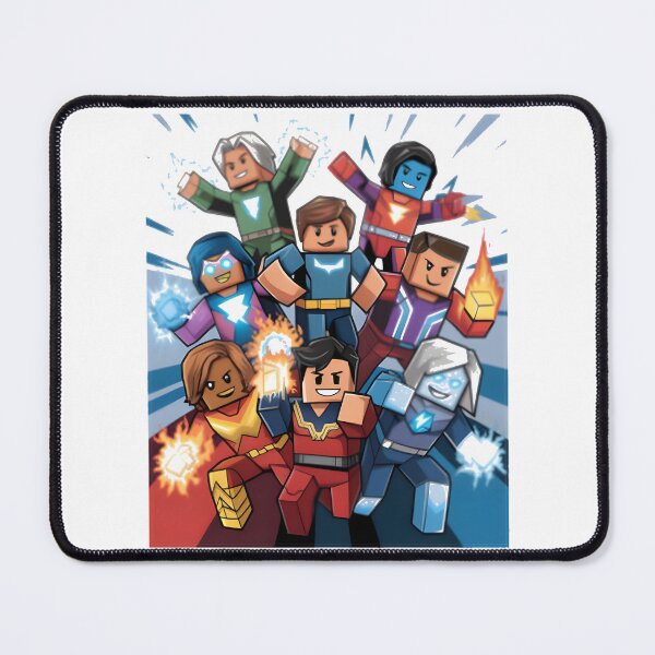 Item preview, Blocky Superheroes Inspired by Popular Gaming Characters Design designed and sold by MissRiahGames.