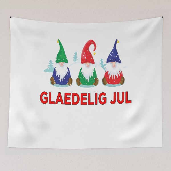 Artikelvorschau, Glaedelig Jul Nordic Gnomes Tomte Nisse Danish Christmas Men Women Girls  entworfen und verkauft von McintoshPatr.