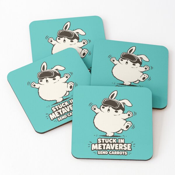 Item preview, Stuck In Metaverse Bunny. Funny VR Gaming Virtual Reality designed and sold by MalisoStickers.